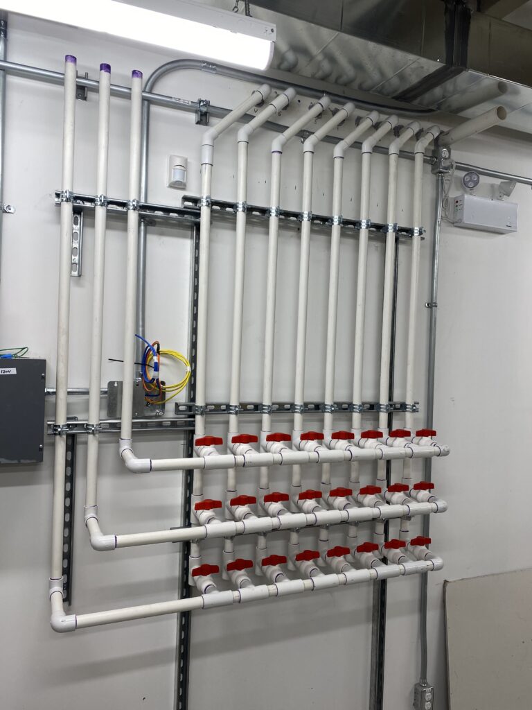 Distinkt mechanical room piping by Analog Mechanical