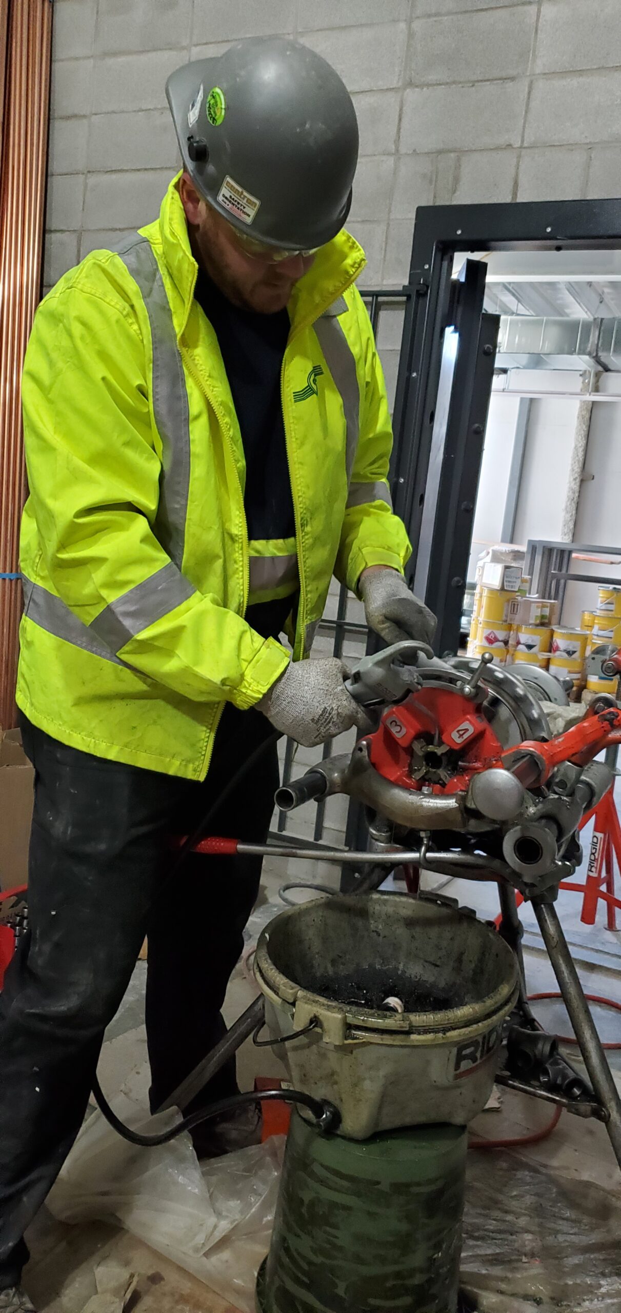 Analog Mechanical tradesperson on a Calgary commercial project