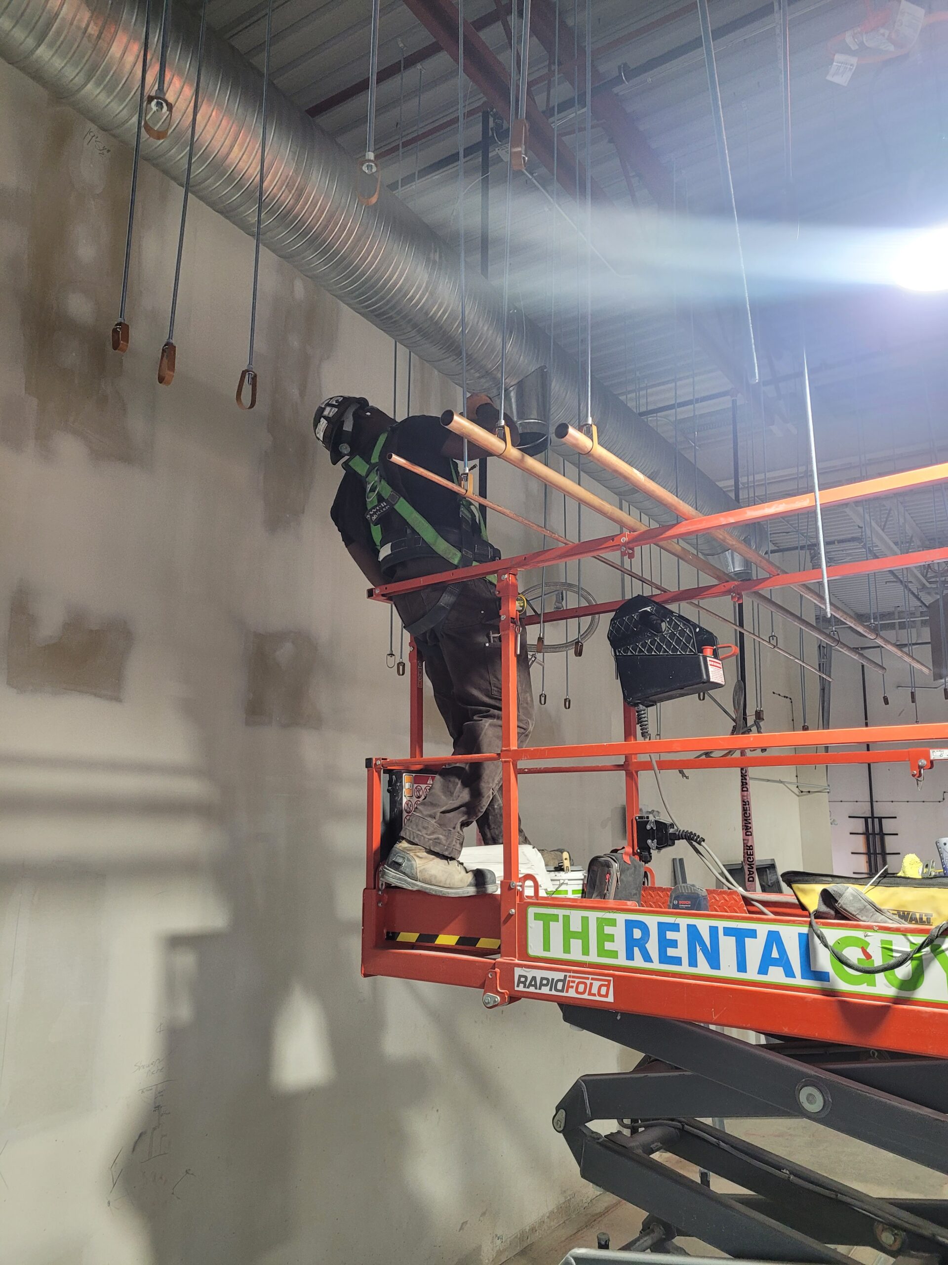 Analog Mechanical jobsite — commercial mechanical installation in Calgary